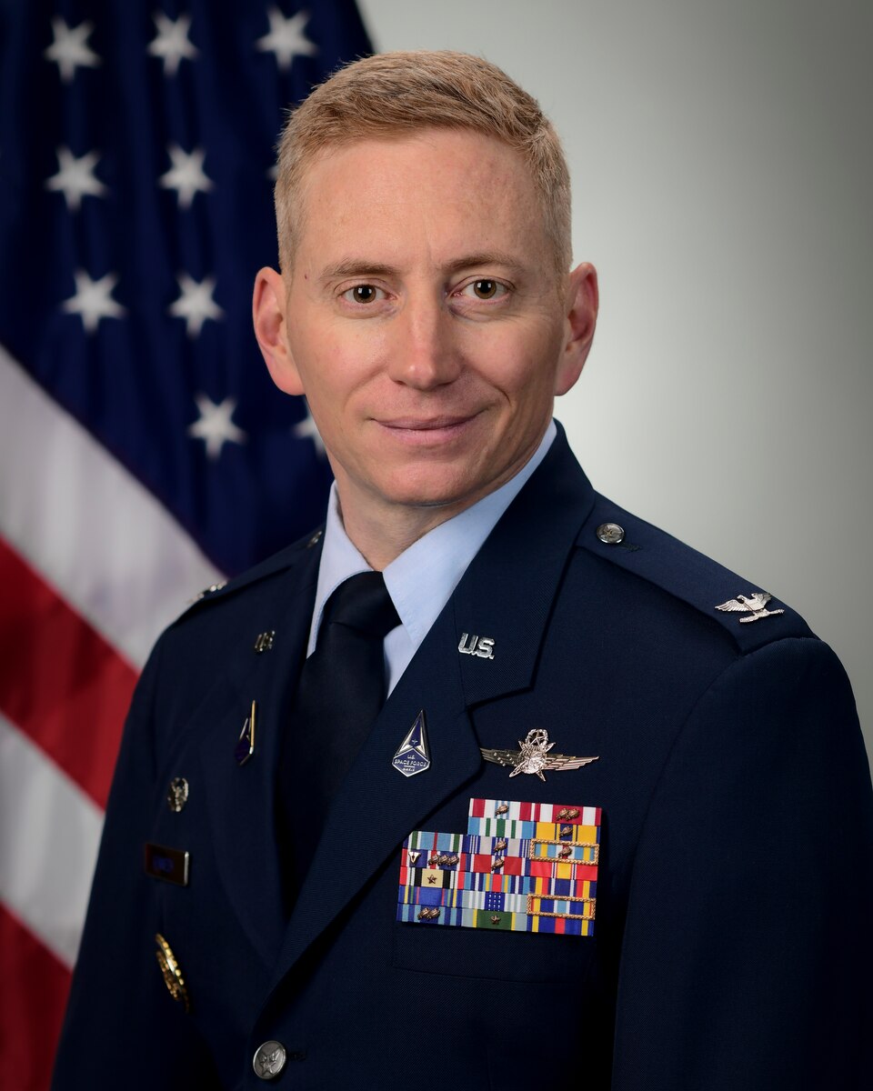 Official photo for Col. Christopher Kennedy, Space Delta 6 commander.