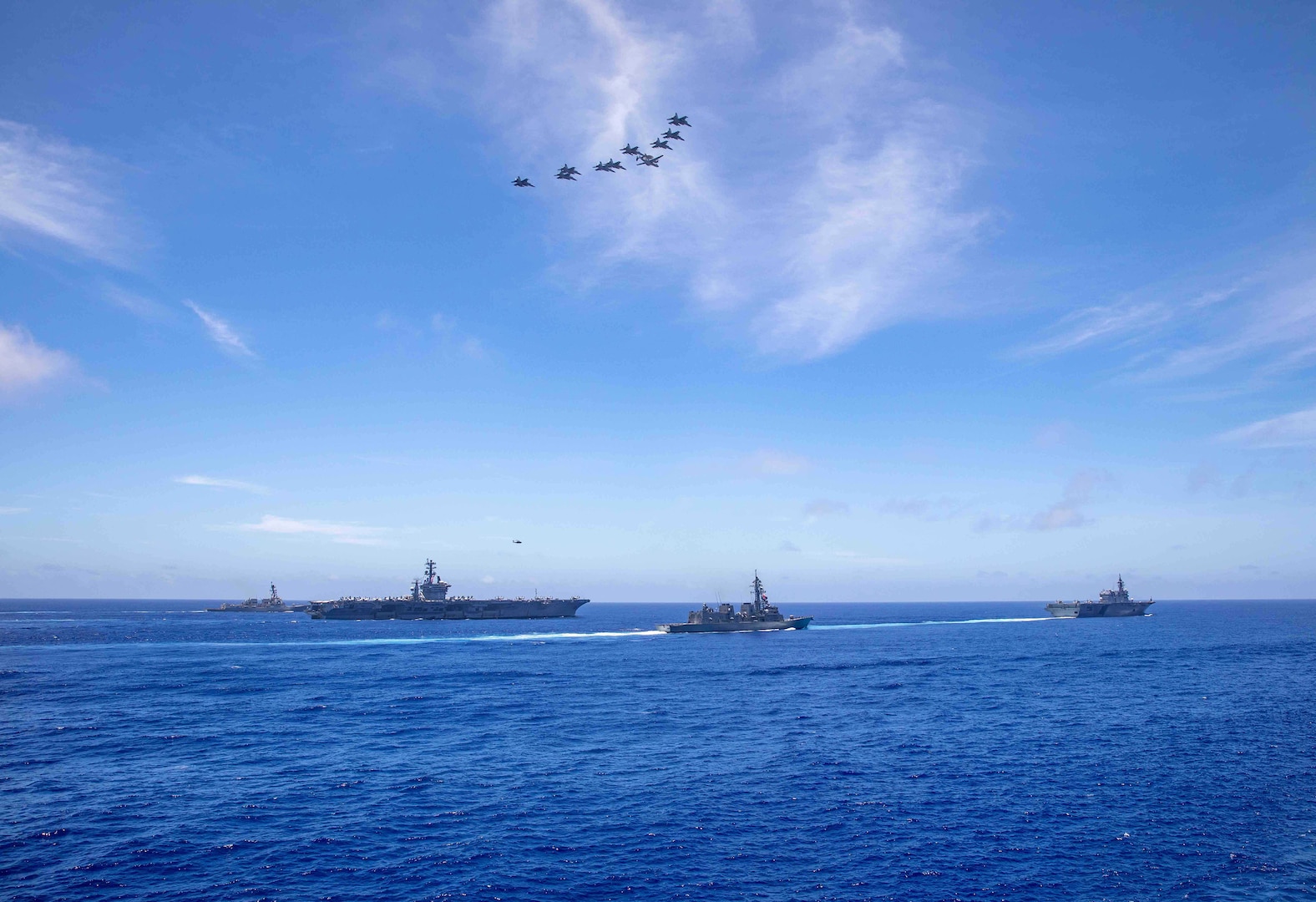 Four Nations’ Navies Flex Partnership While Operating in the Western Pacific