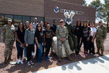 U.S Air Force Airmen and the Las Vegas Aces leadership tour Nellis Air Force Base, Nevada, June 9, 2023.