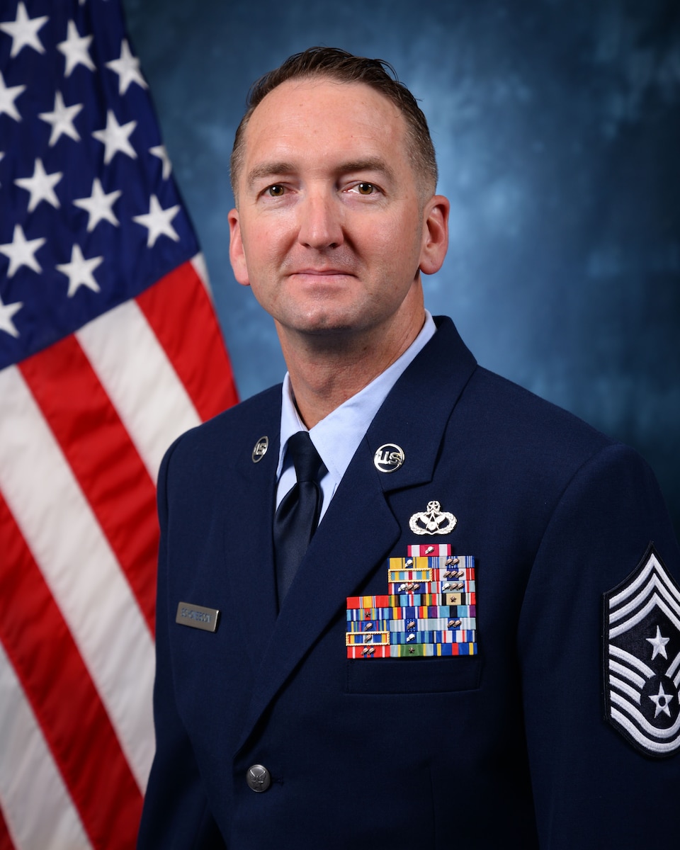Official photo of Chief Master Sgt. Jeremy C. Schoneboom.