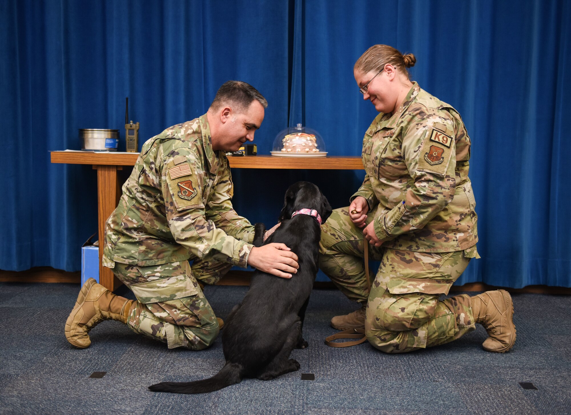 A Military Working Dog retirement ceremony was held.