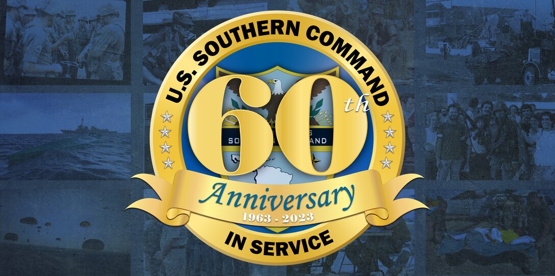 Graphic with U.S. Southern Command's 60th Anniversary logo.