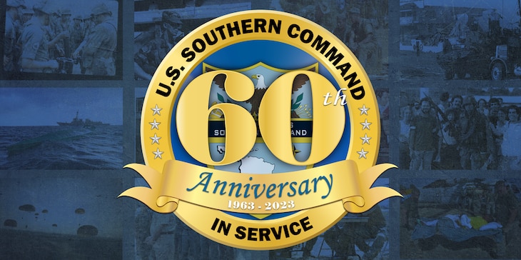 Graphic with U.S. Southern Command's 60th Anniversary logo.