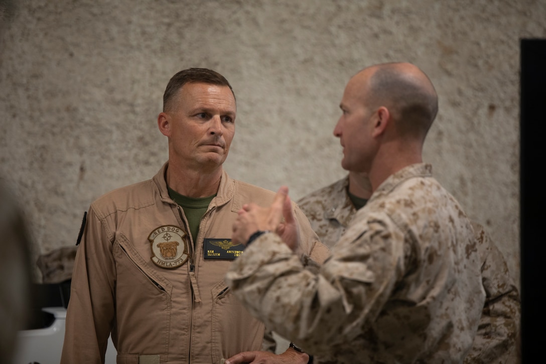 ITX 4-23: Maj .Gen. Anderson, 4th MAW CG meets MAGTF 25
