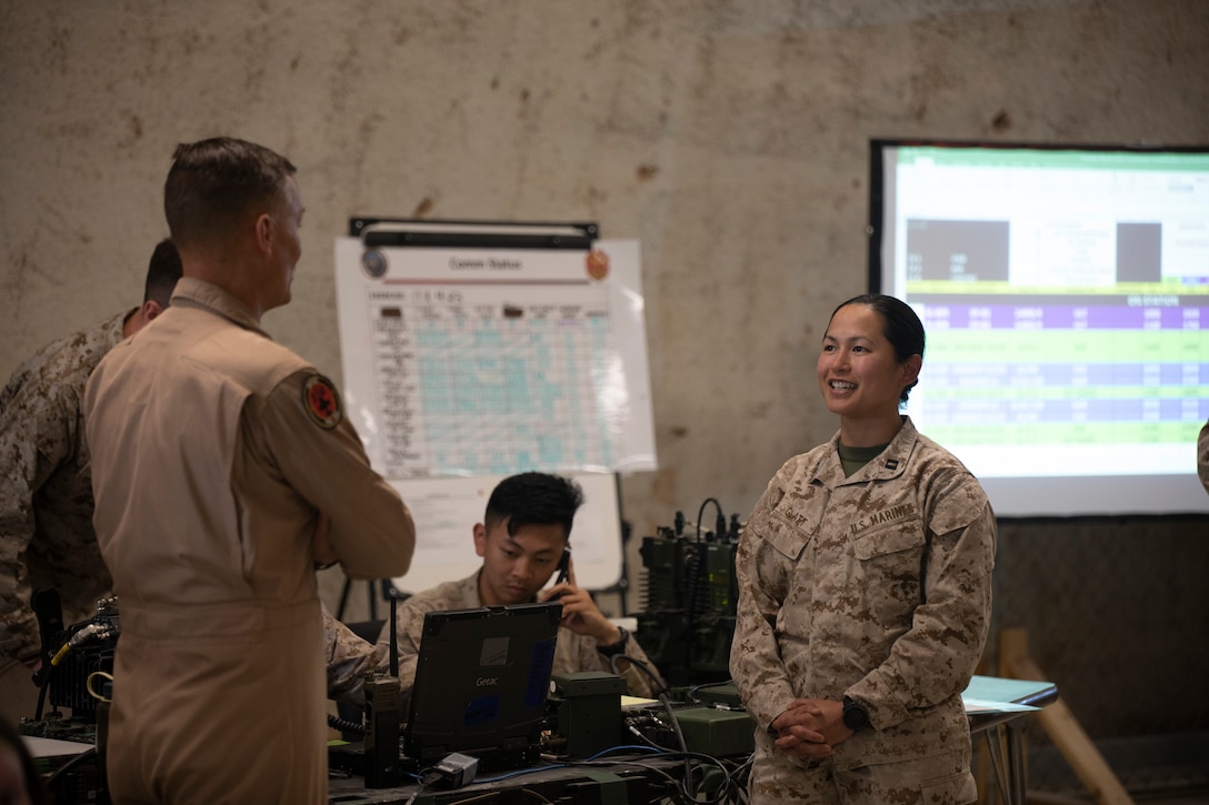 ITX 4-23: Maj .Gen. Anderson, 4th MAW CG meets MAGTF 25