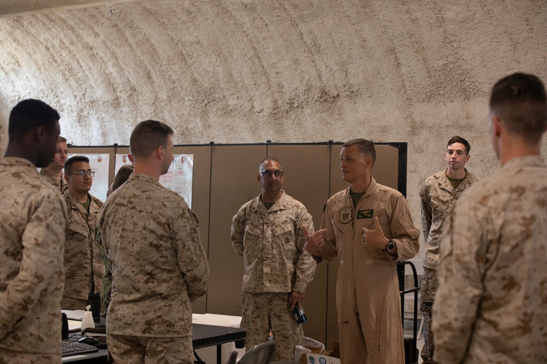 ITX 4-23: Maj .Gen. Anderson, 4th MAW CG meets MAGTF 25