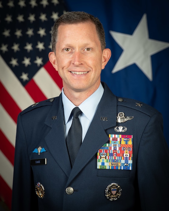 This is the official photo of Brig. Gen. Christopher S. Sage.