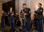 New York Army National Guard Soldiers assigned to the 42nd Infantry Division Band’s rock and roll music performance team play at one of their many concerts. Nine Soldiers in the team will be heading to Israel June 30, 2023, to perform at the U.S. Embassy’s annual July Fourth reception.