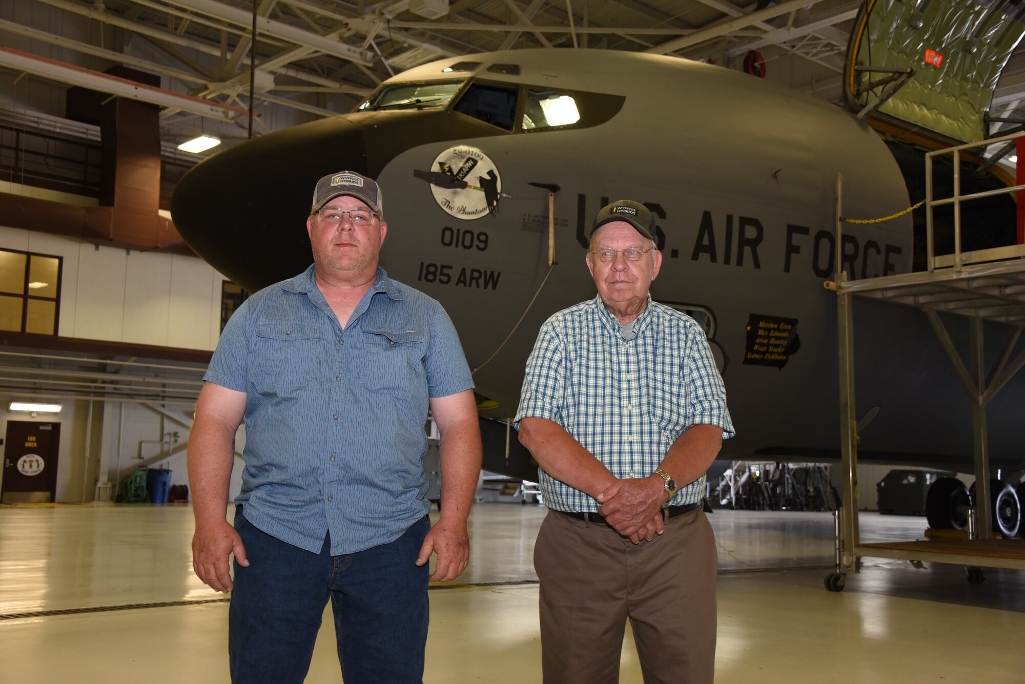 KC-135 in a hangar