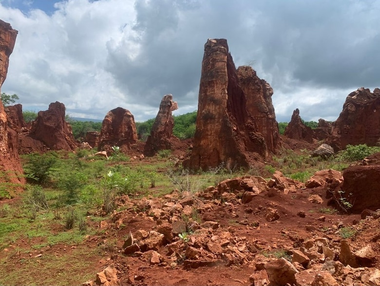 Karst remnants from the former Las Mercedes bauxite mine