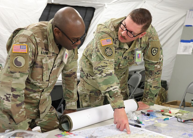 he 149th MEB staff and supporting elements participated in the exercise to set up and operate command and control systems, which increases the brigade’s readiness.