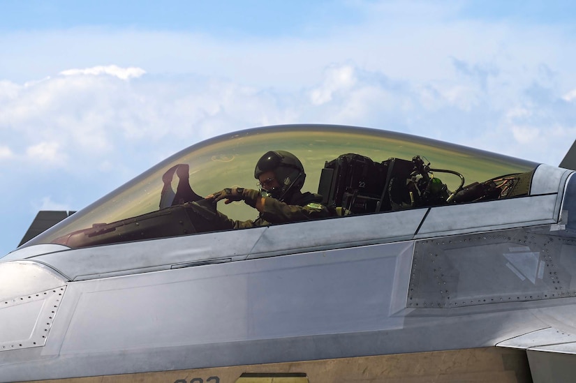 Student pilot prepares to takeoff.