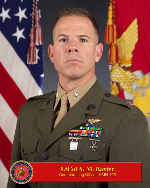 Lieutenant Colonel Andrew M. Baxter > 3rd Marine Aircraft Wing > Biography