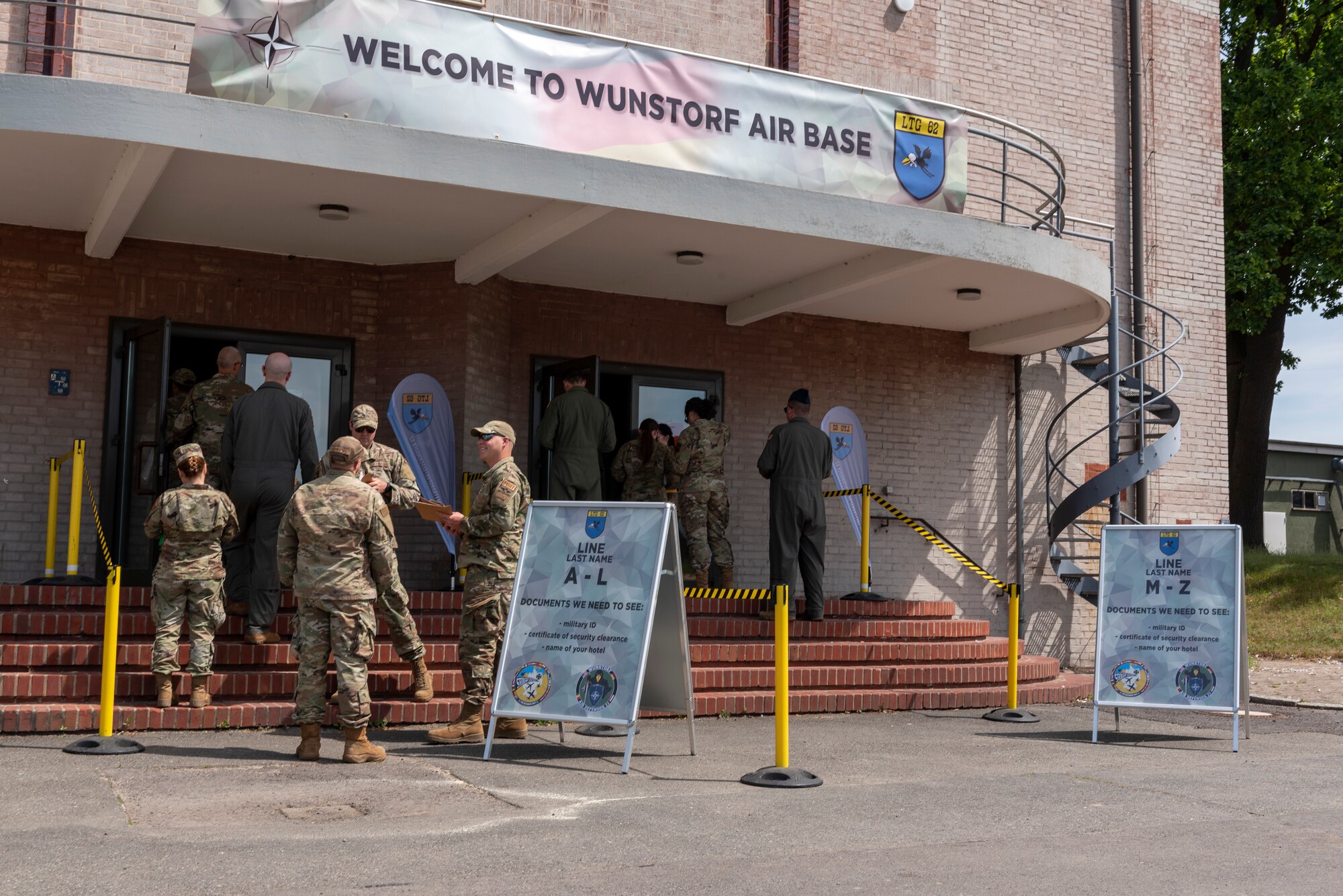 Airmen at Wunstorf Air Base.
