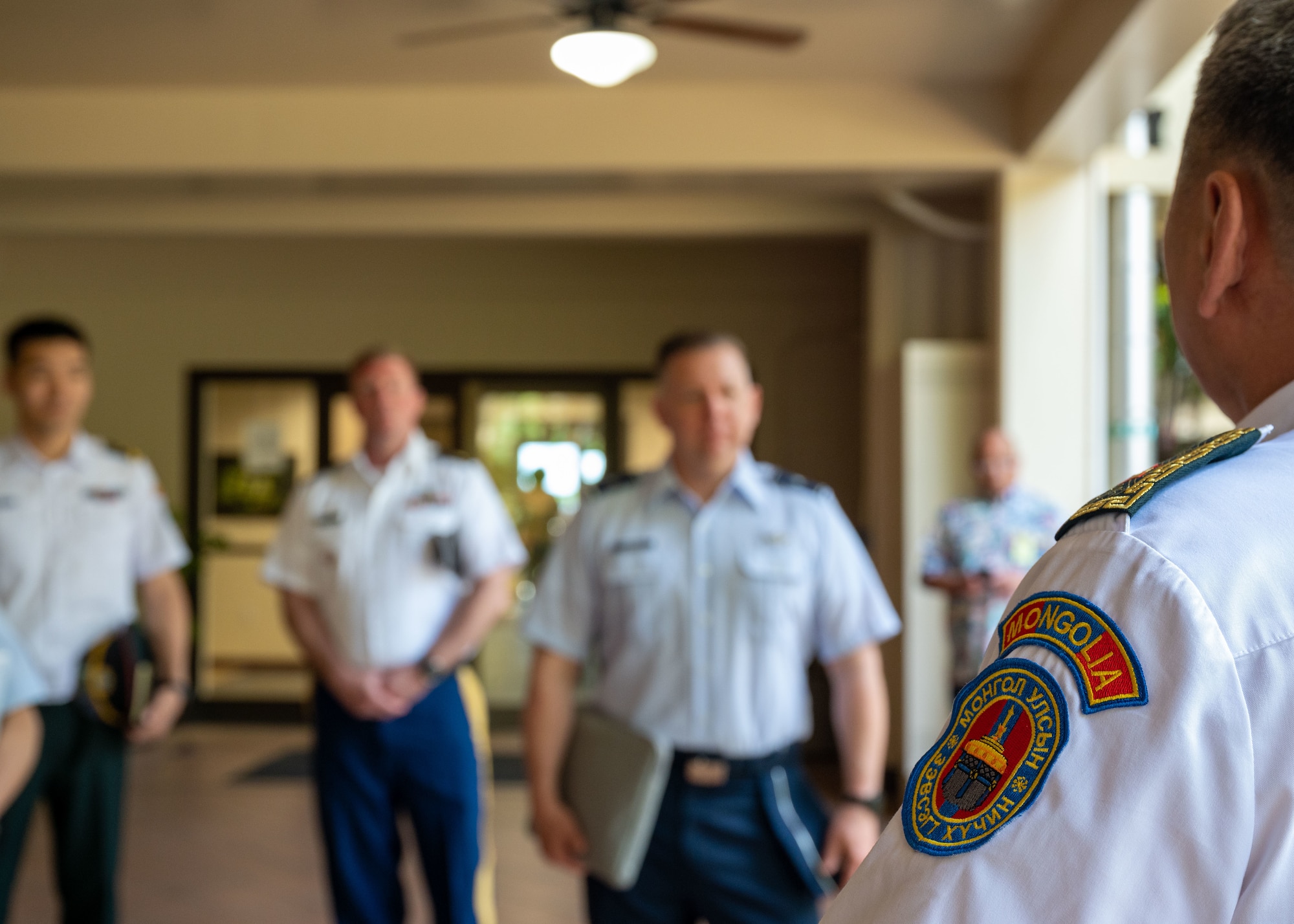 Photo of U.S. Air Force and Mongolian Armed Forces Air Force Command leaders attending events during an Airman-to-Airman Talk event.