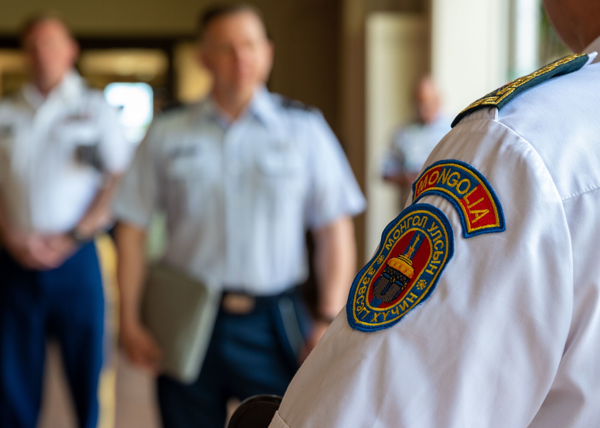 Photo of U.S. Air Force and Mongolian Armed Forces Air Force Command leaders attending events during an Airman-to-Airman Talk event.