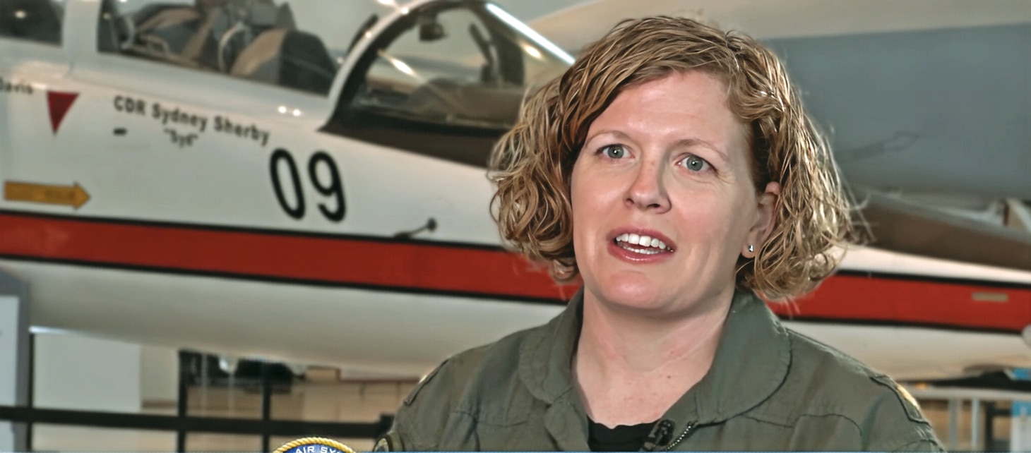Lt. Cmdr. Maggie Doyle, Navy
Current Mission Control Station Military Installation Lead for the Unmanned Carrier Aviation Program Office; P-3 and P-8 Poseiden
pilot; attended U.S Navy Test Pilot School; former test pilot with Air