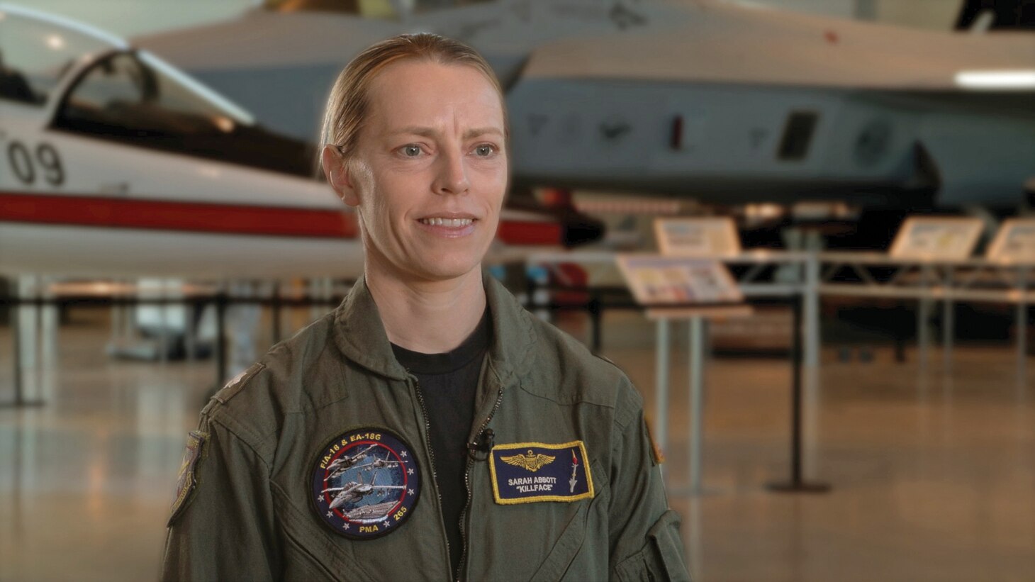 Cmdr. Sarah Abbott, Navy
Current deputy program manager for the F/A-18 & EA-18G Program Office; F-18 pilot; former test pilot with VX-9
