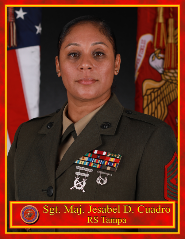 Sergeant Major Jesabel Cuadro > 6th Marine Corps District > Biography