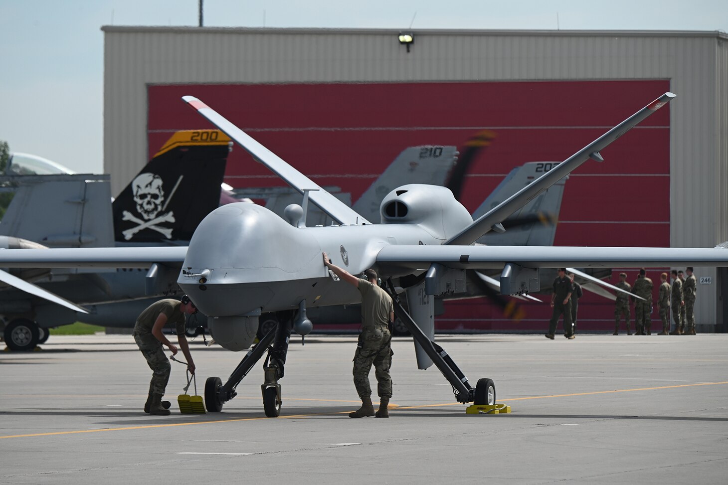 Members of 119th Wing participate in Victory Hooligan Exercise at the North Dakota Air National Guard Base in Fargo, ND on June 6, 2021.