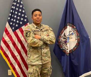 Over nearly a decade and a half serving in the Virginia Army National Guard, 2nd Lt. Elizabeth Martin gained four military occupational specialties as an enlisted Soldier before commissioning as a field artillery officer.