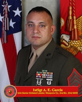Unit Senior Enlisted Leader, Weapons Company, 2d Battalion, 23d Marine Regiment