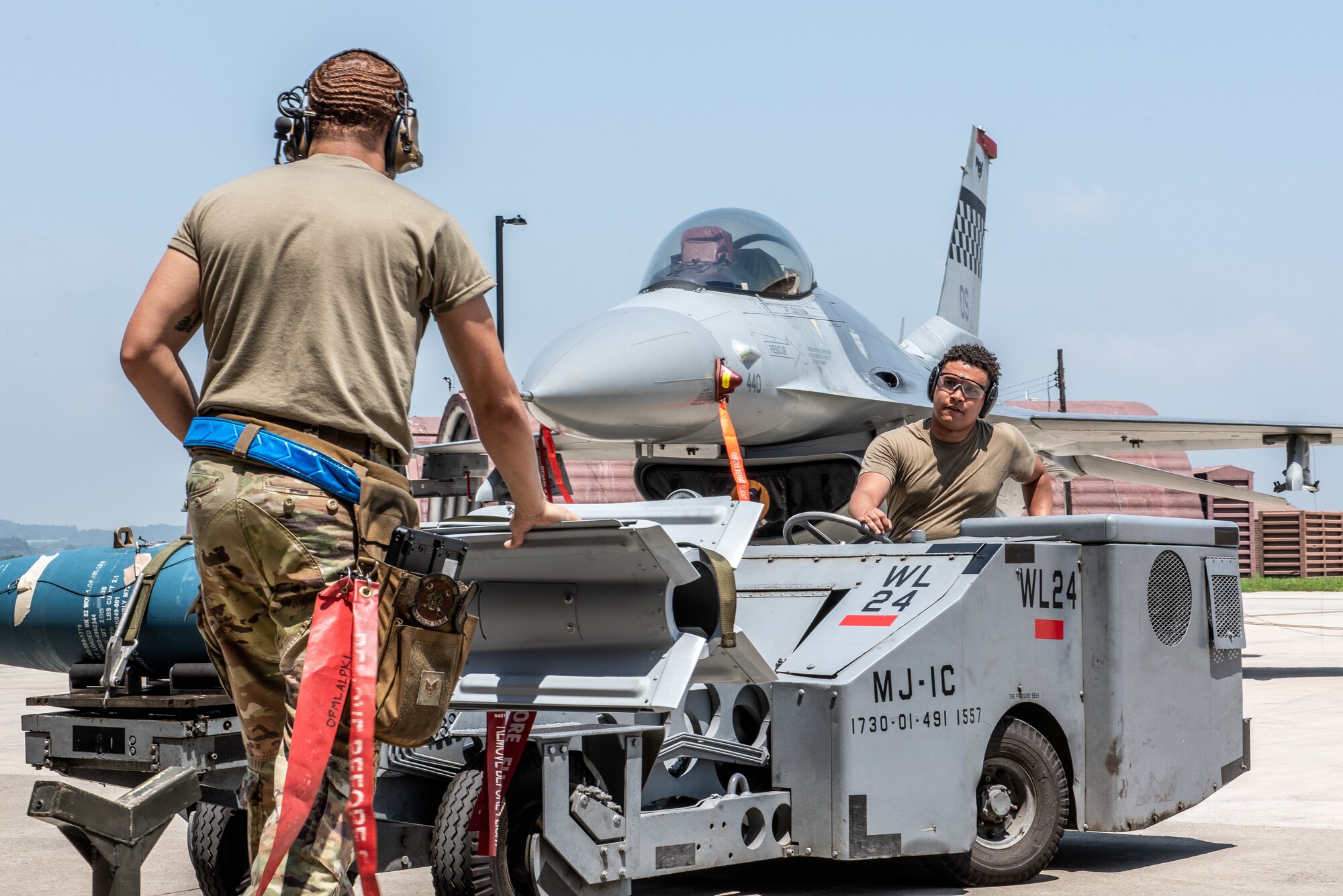Airmen compete in a load crew competition