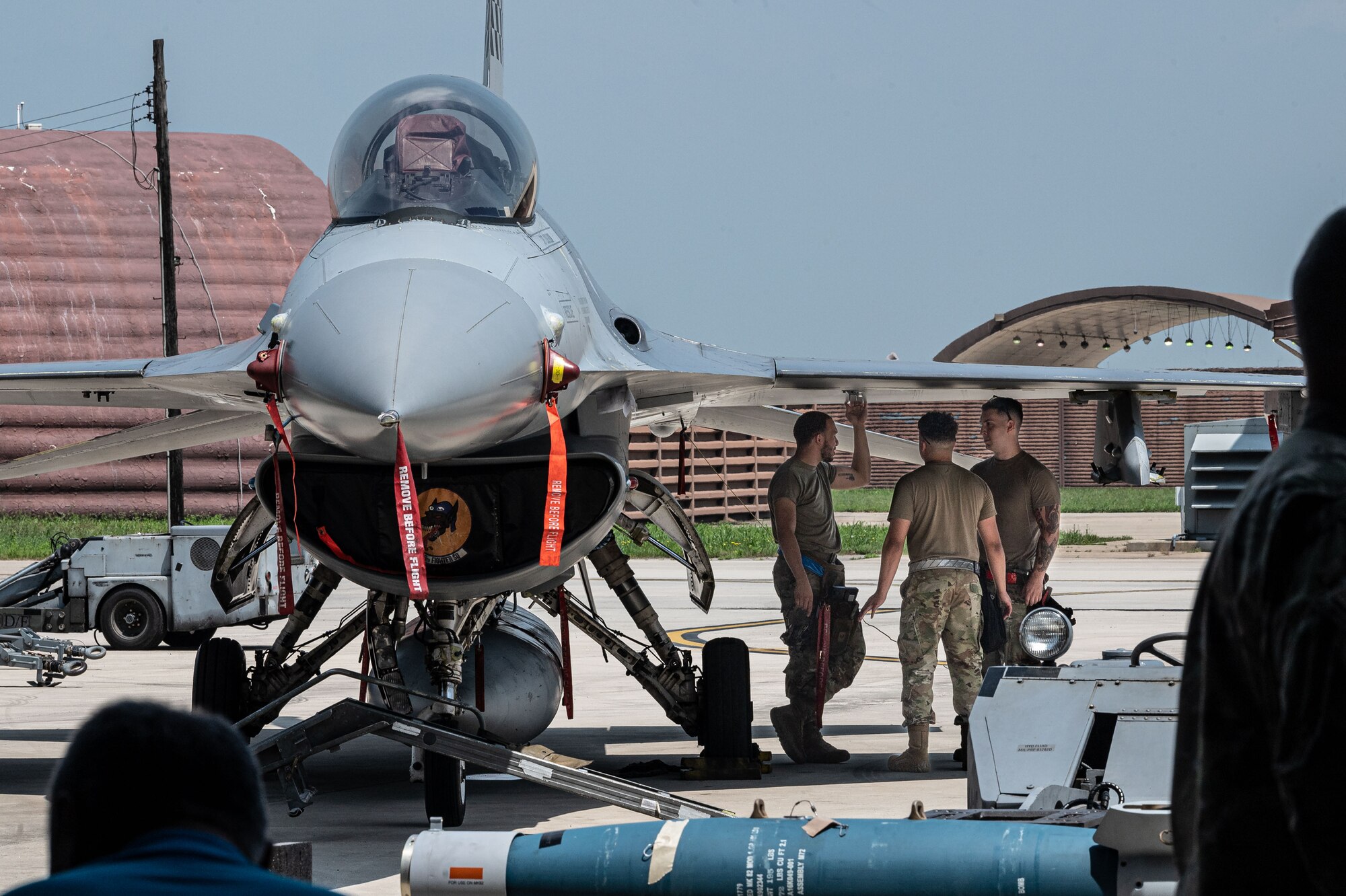 Airmen compete in a load crew competition