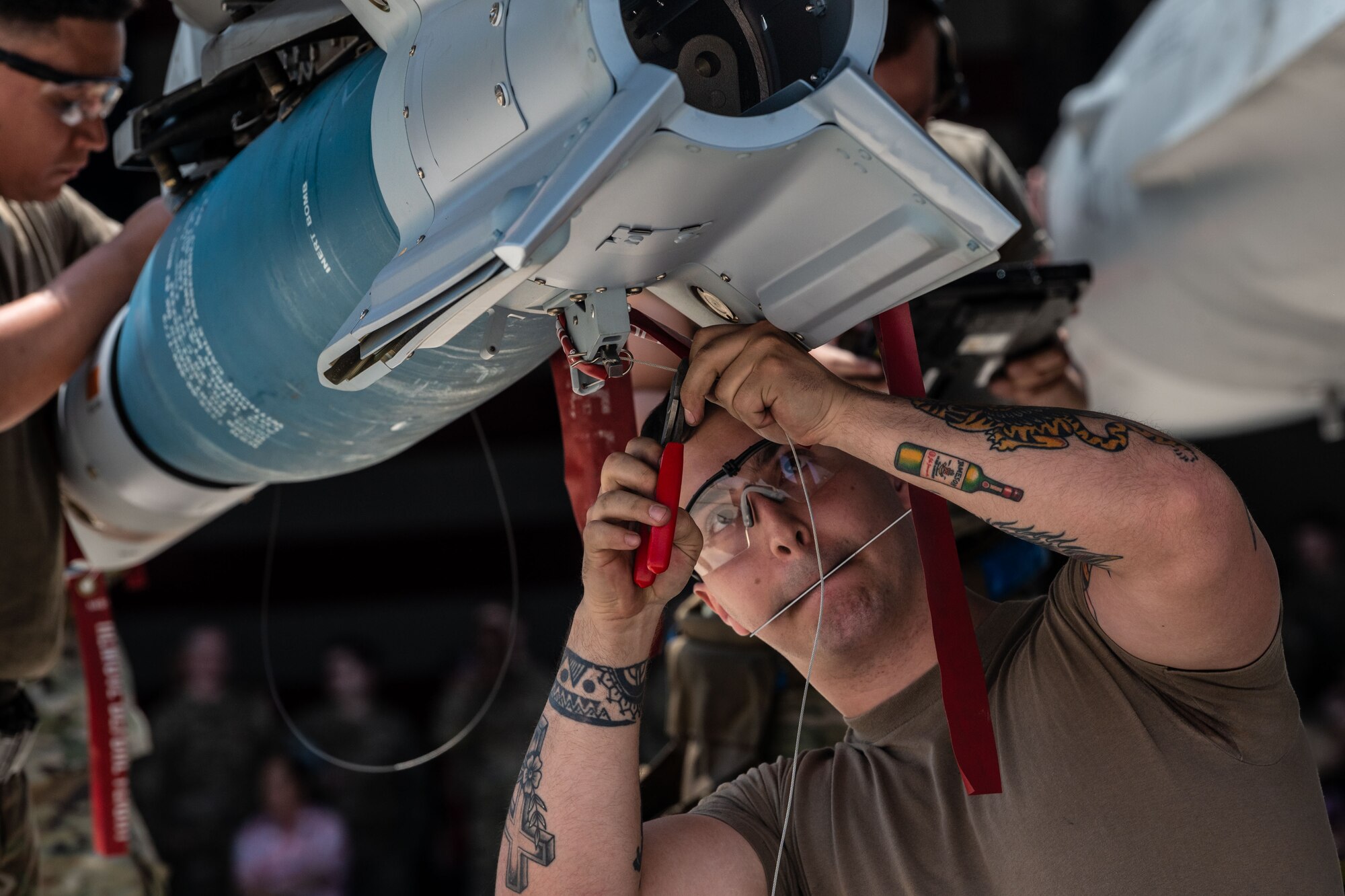 Airmen compete in a load crew competition