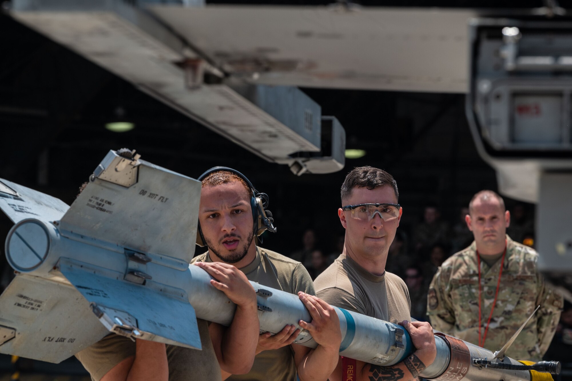 Airmen compete in a load crew competition