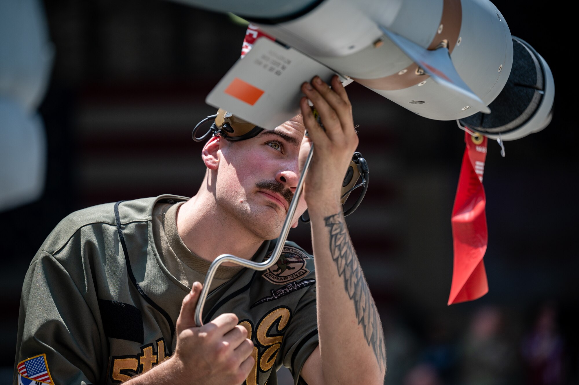 Airmen compete in a load crew competition