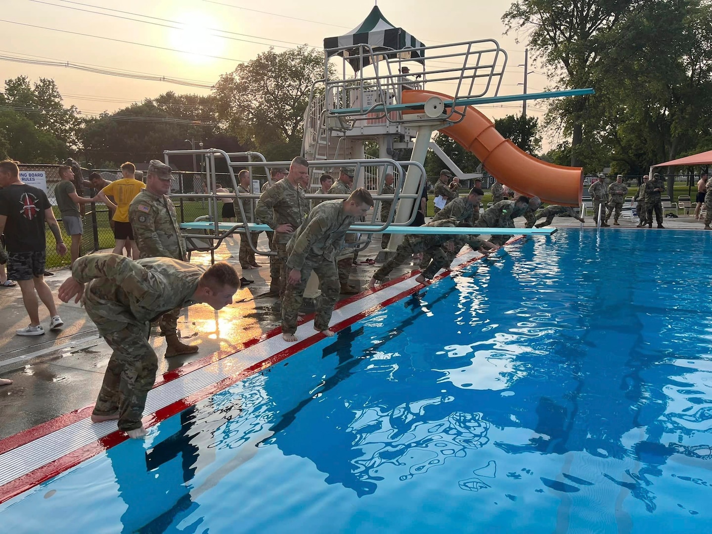 Nebraska Army National Guard Soldiers strive to earn the coveted gold, silver or bronze German Armed Forces Proficiency Badge during two-day testing June 14-15, 2023, in Hastings, Nebraska.