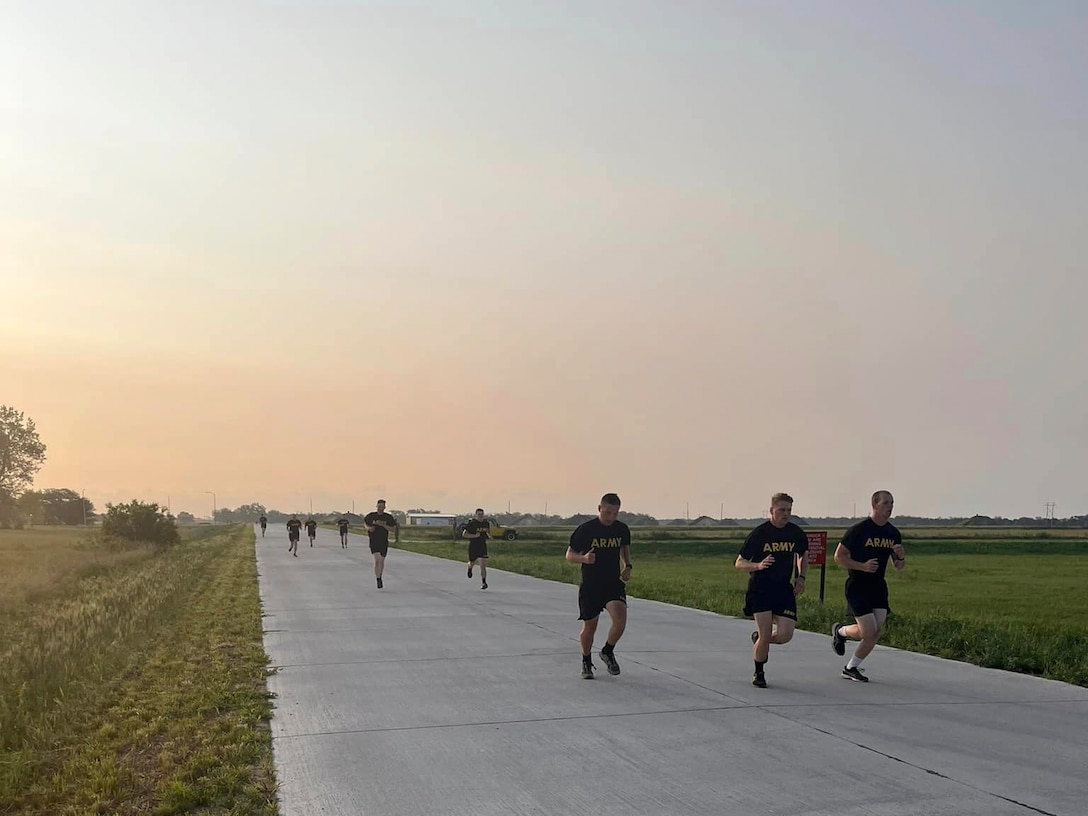 Nebraska Army National Guard Soldiers strive to earn the coveted gold, silver or bronze German Armed Forces Proficiency Badge during two-day testing June 14-15, 2023, in Hastings, Nebraska.