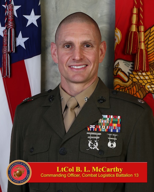 Lieutenant Colonel Brian L. McCarthy > 1st Marine Logistics Group ...