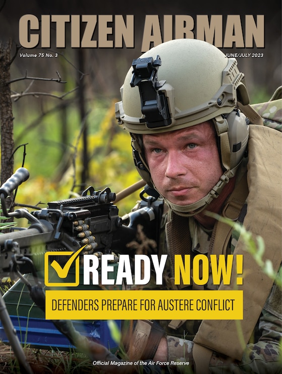 Cover graphic for Citizen Airman magazine June-July 2023.