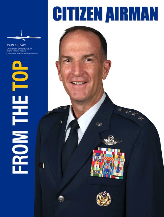Commander graphic for Citizen Airman magazine June-July 2023.