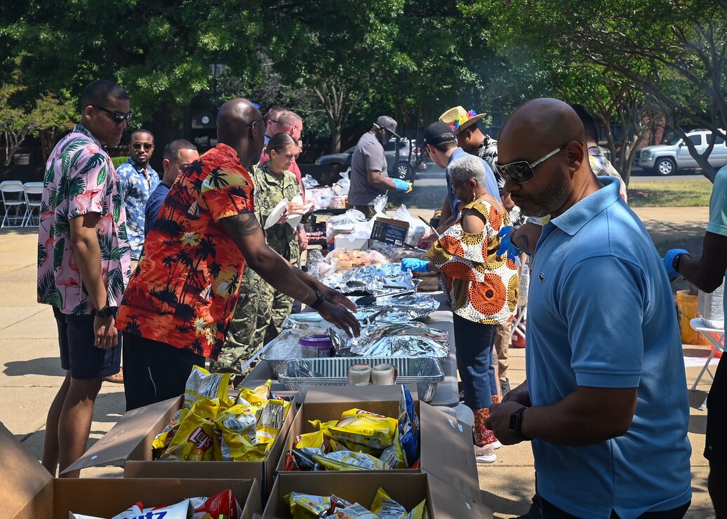 WASHINGTON (June 15, 2023) - Naval District Washington held its annual command picnic at Willard Park, on board the Washington Navy Yard, June 15, 2023. (U.S. Navy photo by Ed Zeigler)