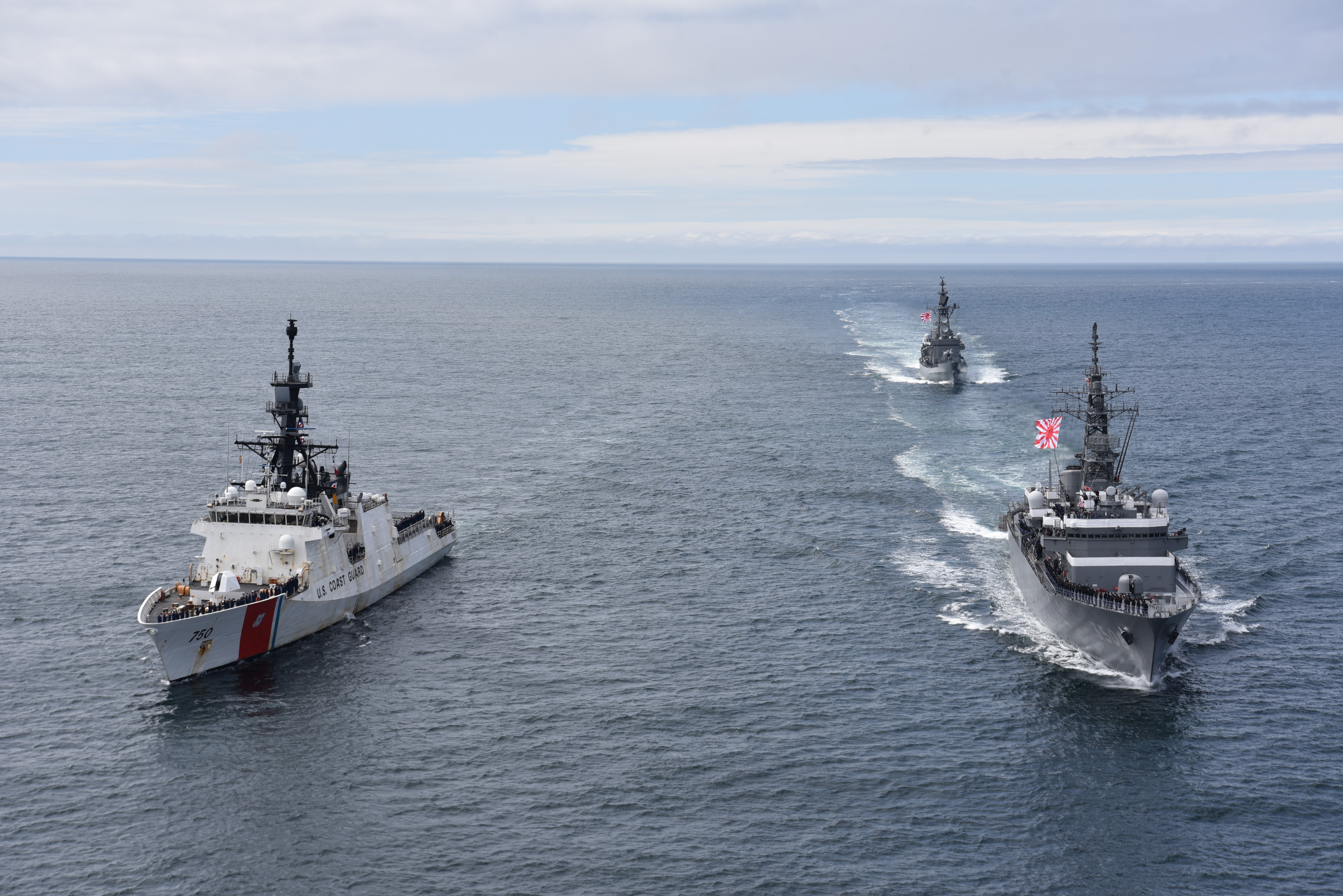 Coast Guard greets Japanese Maritime Self Defense Force in