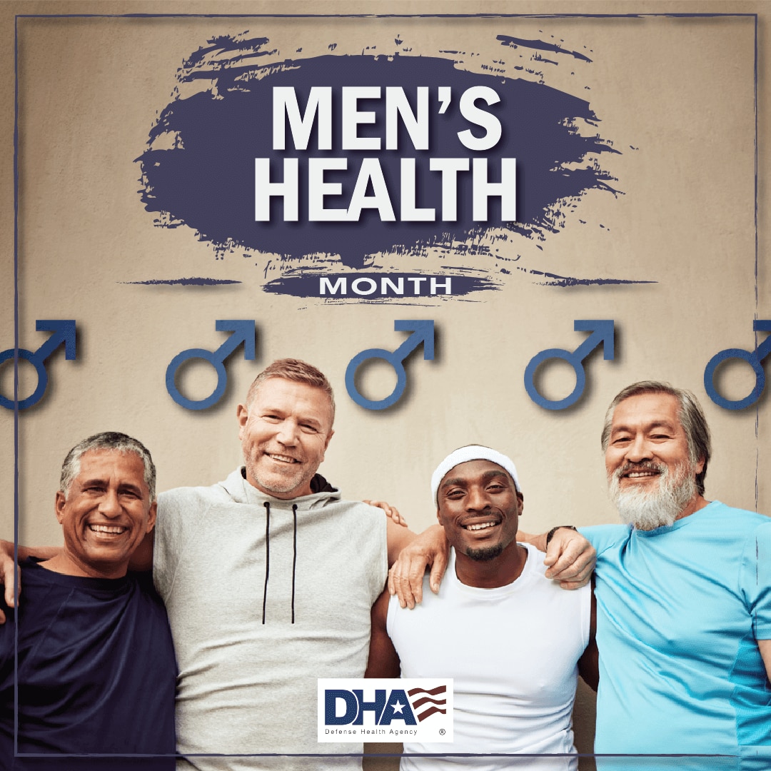 Defense Health Agency Men’s Health Month graphic by Kim Farcot
