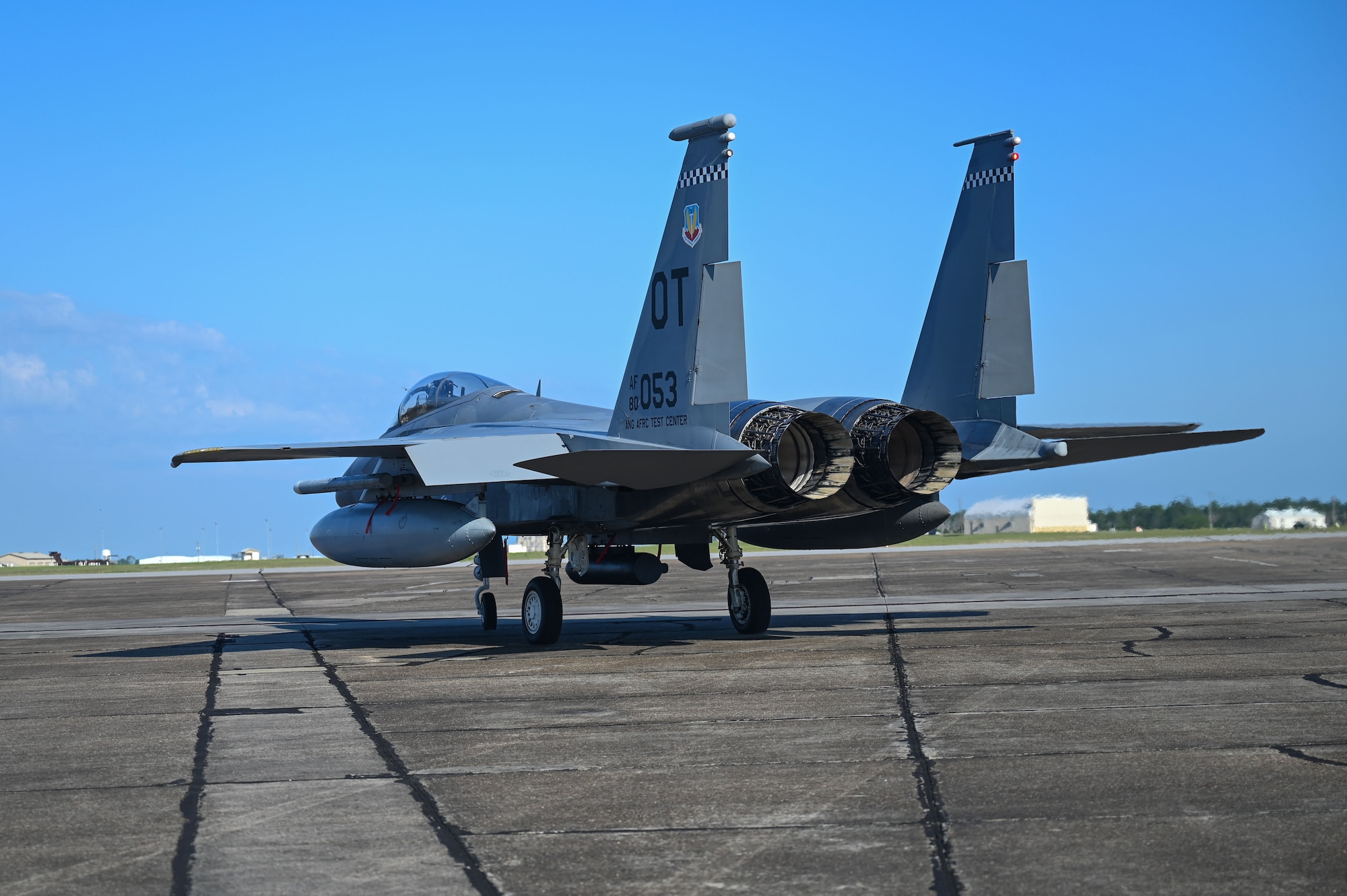 U.S. Air Force Col. John Paul F. Mintz, 850th Spectrum Warfare Group commander, prepares to take off at Eglin Air Force Base, Fla., June 20, 2023. The 850th SWG provides Electronic Warfare support to the Combat Air Forces, joint & allied warfighters, planners and Department of Defense leaders. (U.S. Air Force photo by Staff Sgt. Ericka A. Woolever)