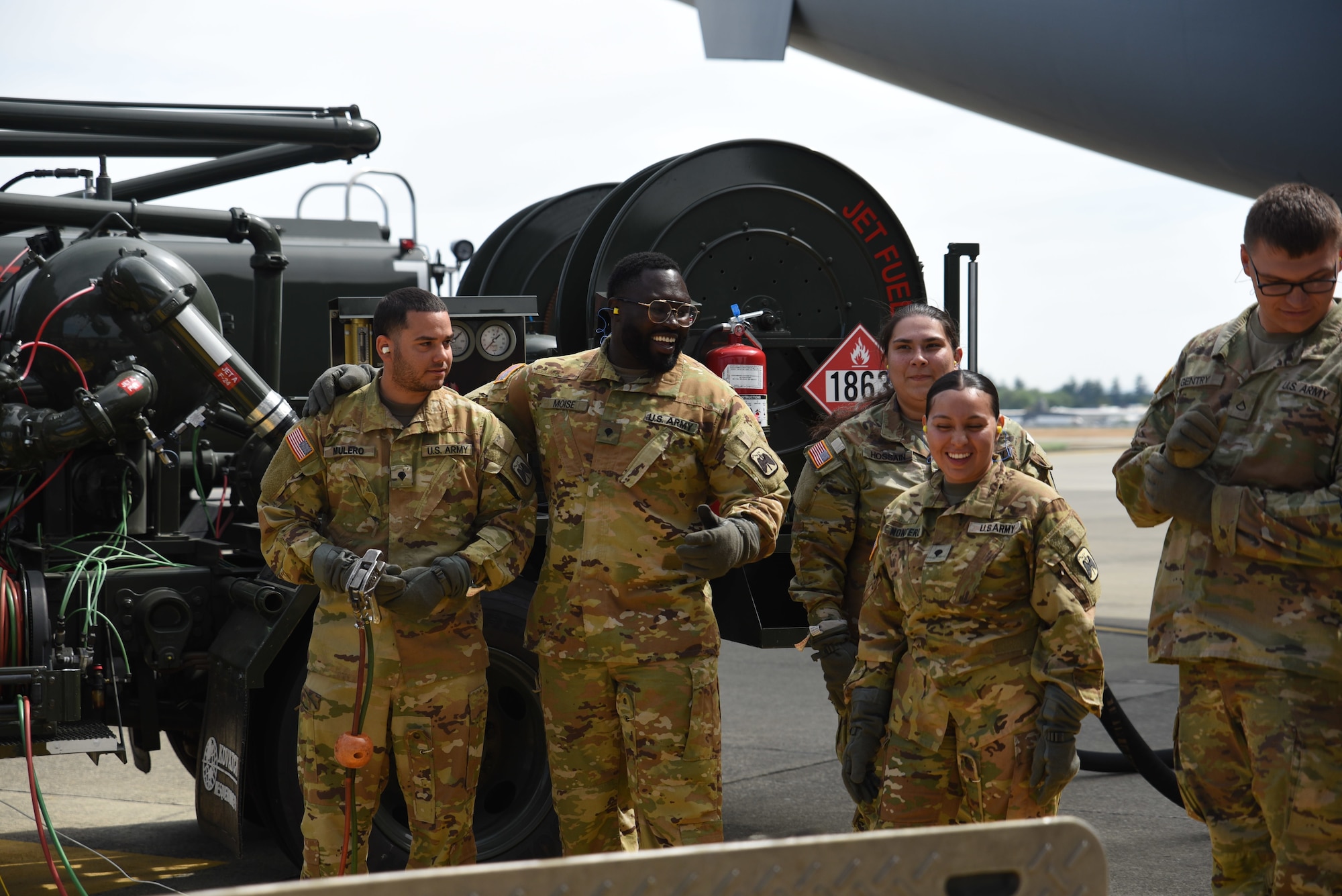 During this training, Soldiers with various battalions assigned to the 16th CAB were trained by Airmen with the 627th LRS on various methods of refueling aircraft, along with how to utilize Air Force equipment that they may encounter in and outside the joint environment. This training provides real-world knowledge and experiences to continue operations in the joint environment. (U.S. Air Force photos by Airman 1st Class Kylee Tyus)