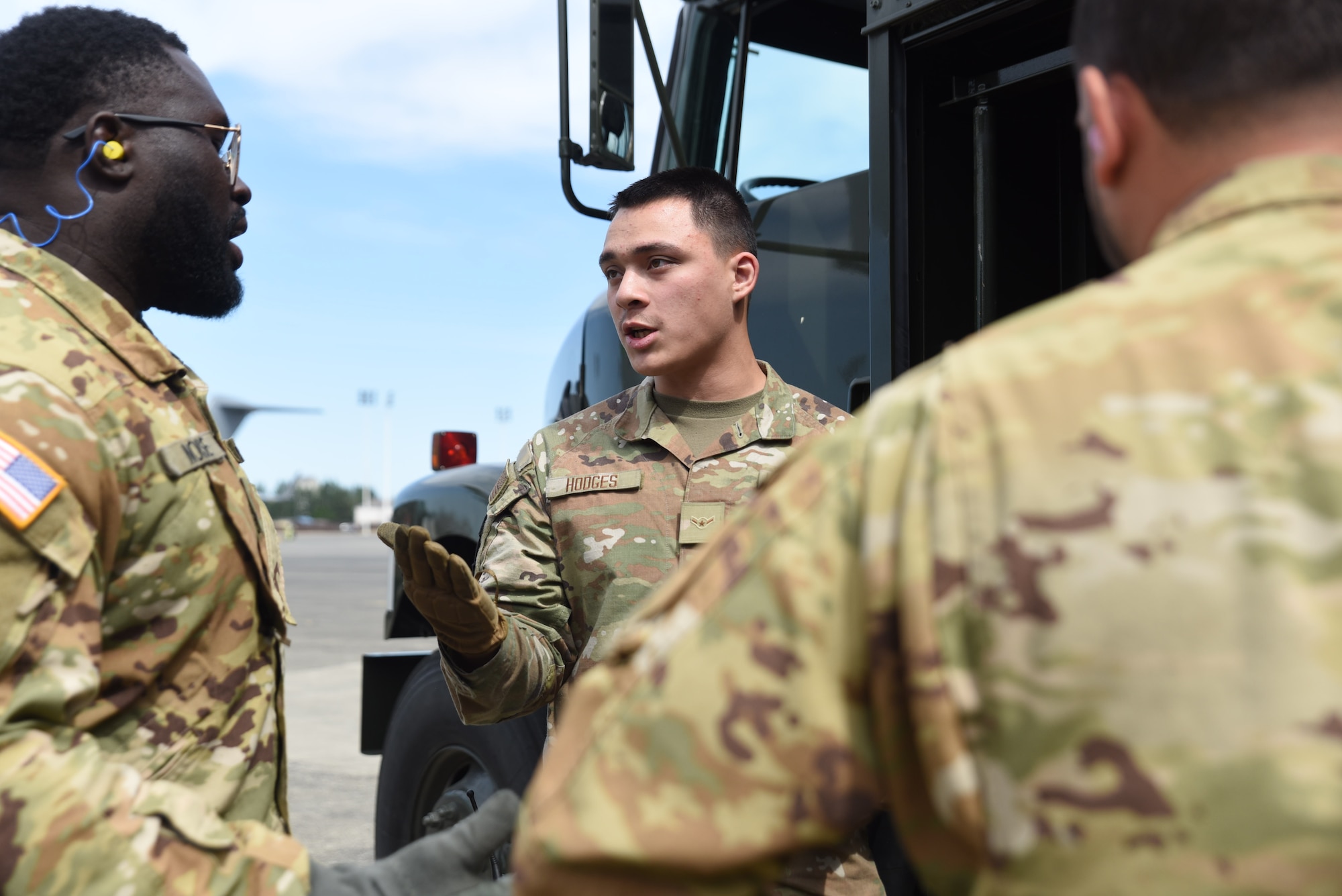 During this training, Soldiers with various battalions assigned to the 16th CAB were trained by Airmen with the 627th LRS on various methods of refueling aircraft, along with how to utilize Air Force equipment that they may encounter in and outside the joint environment. This training provides real-world knowledge and experiences to continue operations in the joint environment. (U.S. Air Force photos by Airman 1st Class Kylee Tyus)