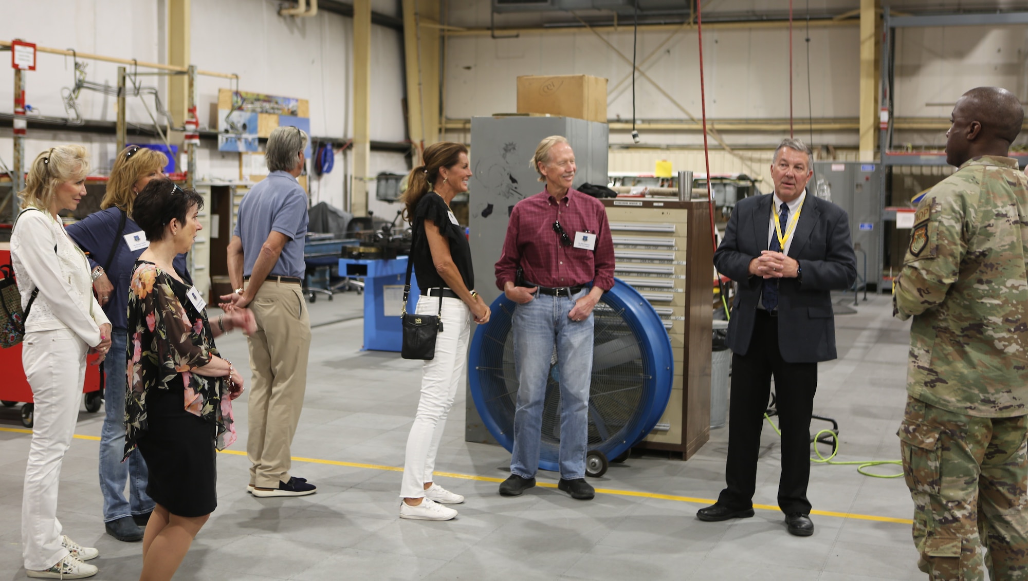 Civic leaders from Arizona, Oklahoma and Utah got a first-hand look at the sustainment mission of the 309th Aerospace Maintenance and Regeneration Group at Davis-Monthan Air Force Base, Ariz., this week. AFSC Commander Lt. Gen. Stacey Hawkins invited the members of the AFSC Civic Leader Program to AMARG to learn more about how the group stores, maintains and regenerates aircraft at this one-of-a-kind facility.