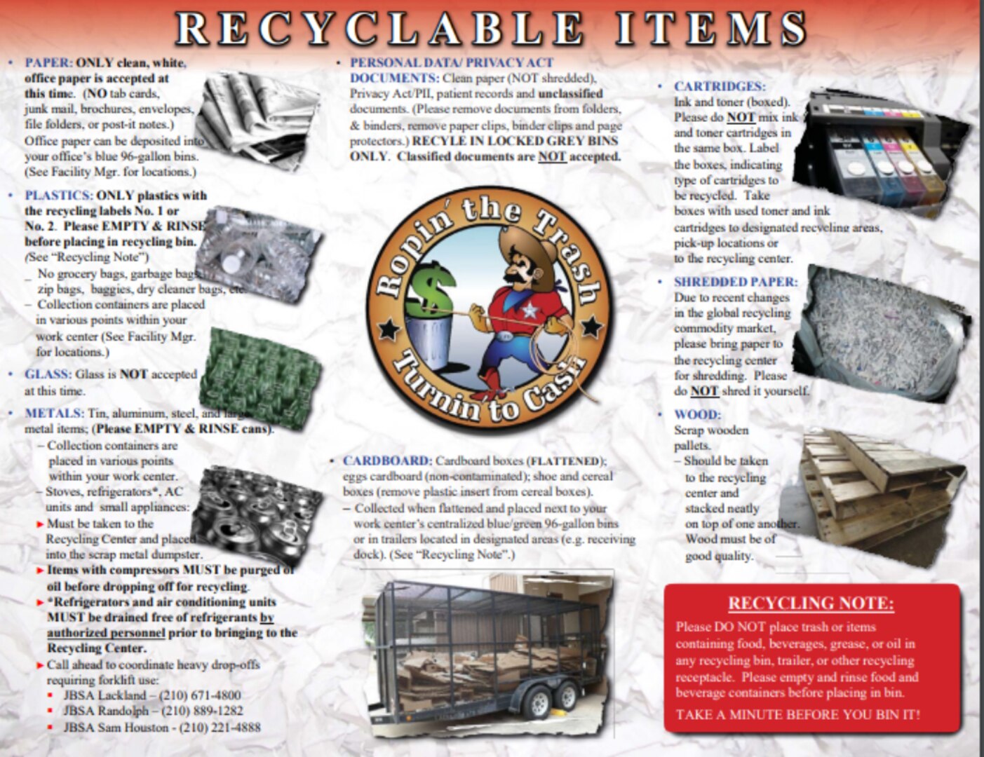 How participation in the JBSA Qualified Recycling Program benefits you