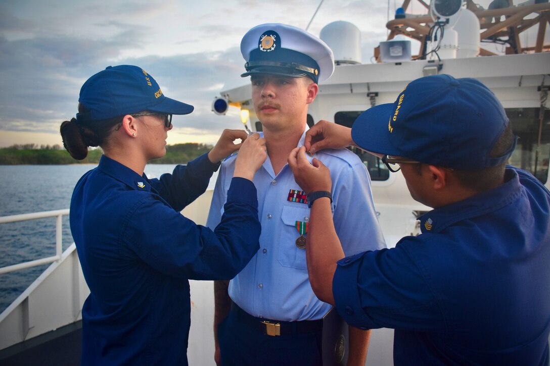 Serving partners in the Northern Mariana Islands and Guam, the USCGC Oliver Henry (WPC 1140) crew returned to Guam in time for Father's Day, completing a patrol from June 12 to 18 in the Mariana Islands. During the patrol, the Oliver Henry crew dedicated efforts to serve neighbors in the Commonwealth of the Northern Mariana Islands (CNMI) and Guam while actively countering potential illegal maritime activity and standing ready to respond rapidly to any at-sea emergencies.