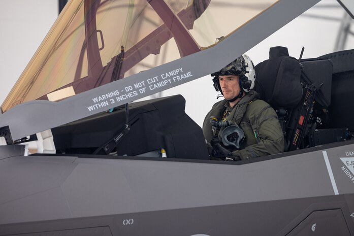 Marine Fighter Attack Squadron (VMFA) 542 launches an F-35B Lightning II at Marine Corps Air Station Cherry Point, North Carolina, May 31, 2023. VMFA-542 received its first F-35B Lightning II jets and is the Marine Corps’ first East Coast operational F-35B Lightning II Joint Strike Fighter squadron. The arrival of the aircraft marks the beginning of F-35 deliveries to MCAS Cherry Point, continuing 2nd MAW’s operational transition from legacy fixed-wing tactical aircraft to the F-35. VMFA-542 is a subordinate unit of 2nd Marine Aircraft Wing, the aviation combat element of II Marine Expeditionary Force.