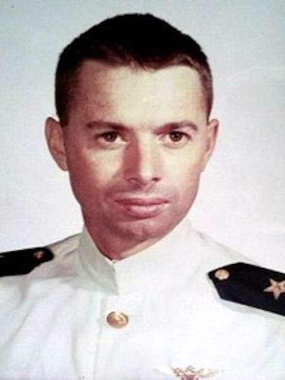 A male sailor poses for photo.