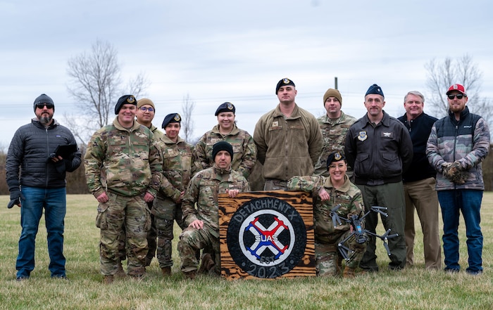 Members flying drones