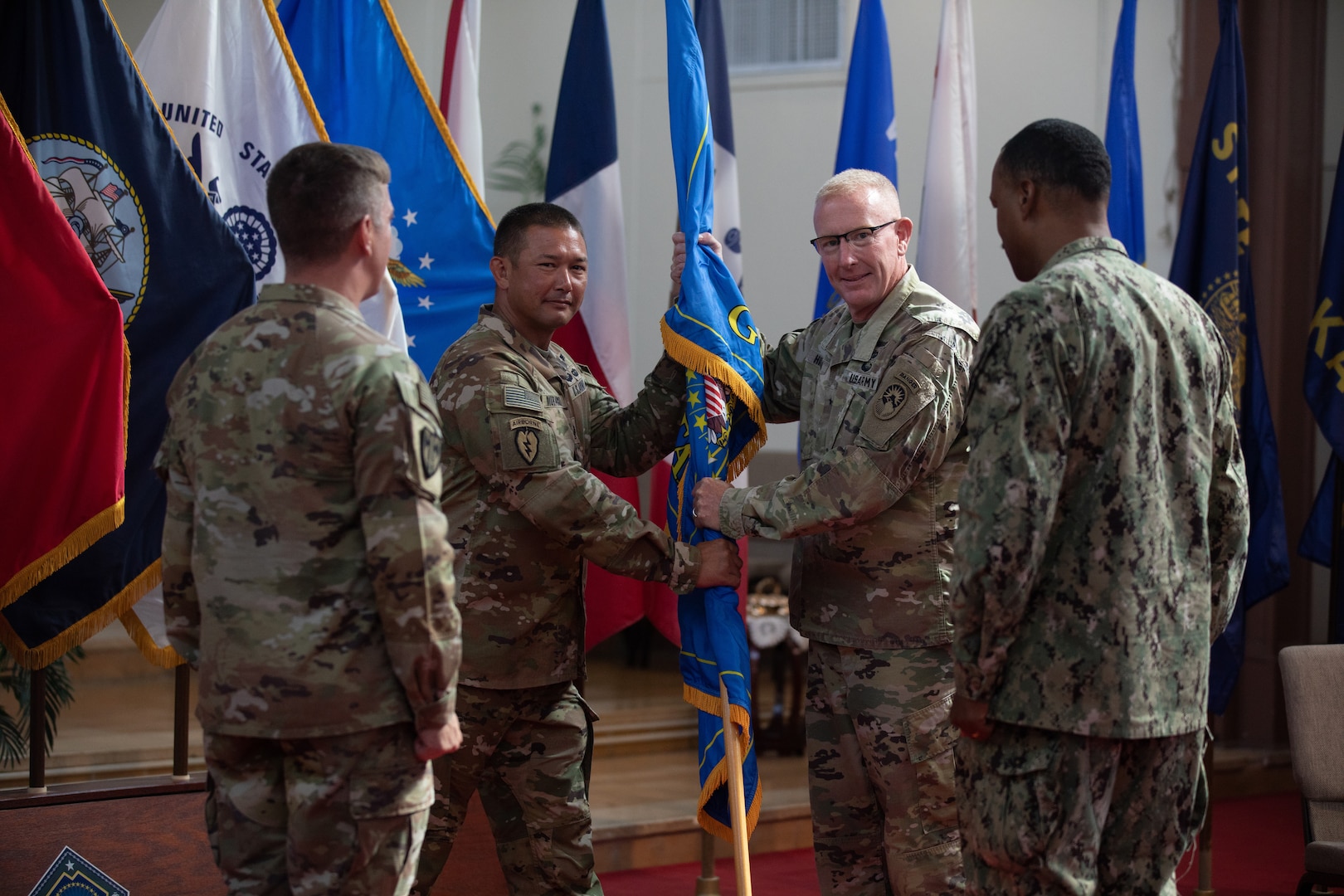U.S. Army Brig. Gen. Scott Hiipakka relinquished command of Joint Task Force Guantanamo (JTF-GTMO) to U.S. Army Col. Matthew Jemmott, during a ceremony on June 20, 2023, at Naval Station Guantanamo Bay.