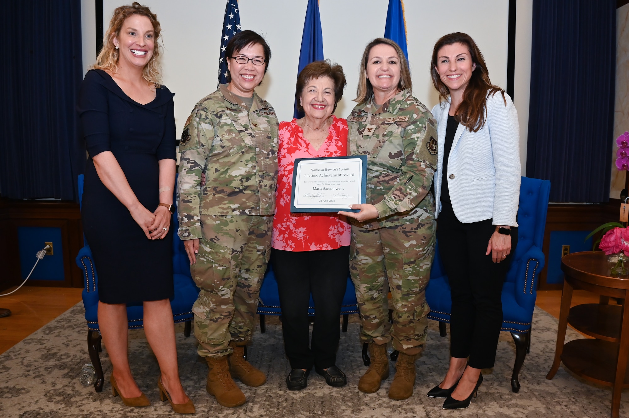 Image of women making presentation